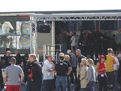 Nokia's new N-Gage started it's European marketing tour from Assembly. Judging by the looks of the big truck and the women marketing N-Gage, Nokia surely has invested a lot in N-Gage.