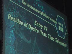 The big screen as my song (featuring Timo Toivonen) started to play.