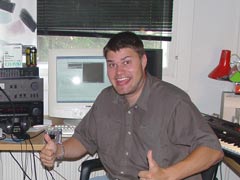 Photo from my visit to Ari Pulkkinen's home studio on thursday.