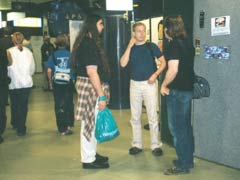 It's me in the middle of Teque (on left) and Purple Motion (on right) having a conversation and catching inside-news of the upcoming Purple Motion CD album.