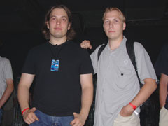 It's me and Purple Motion before his concert performance.